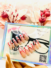 Load image into Gallery viewer, ❤️ Scarlet Heart – Press-On Nail Set (Hard Gel • Ready to Ship)