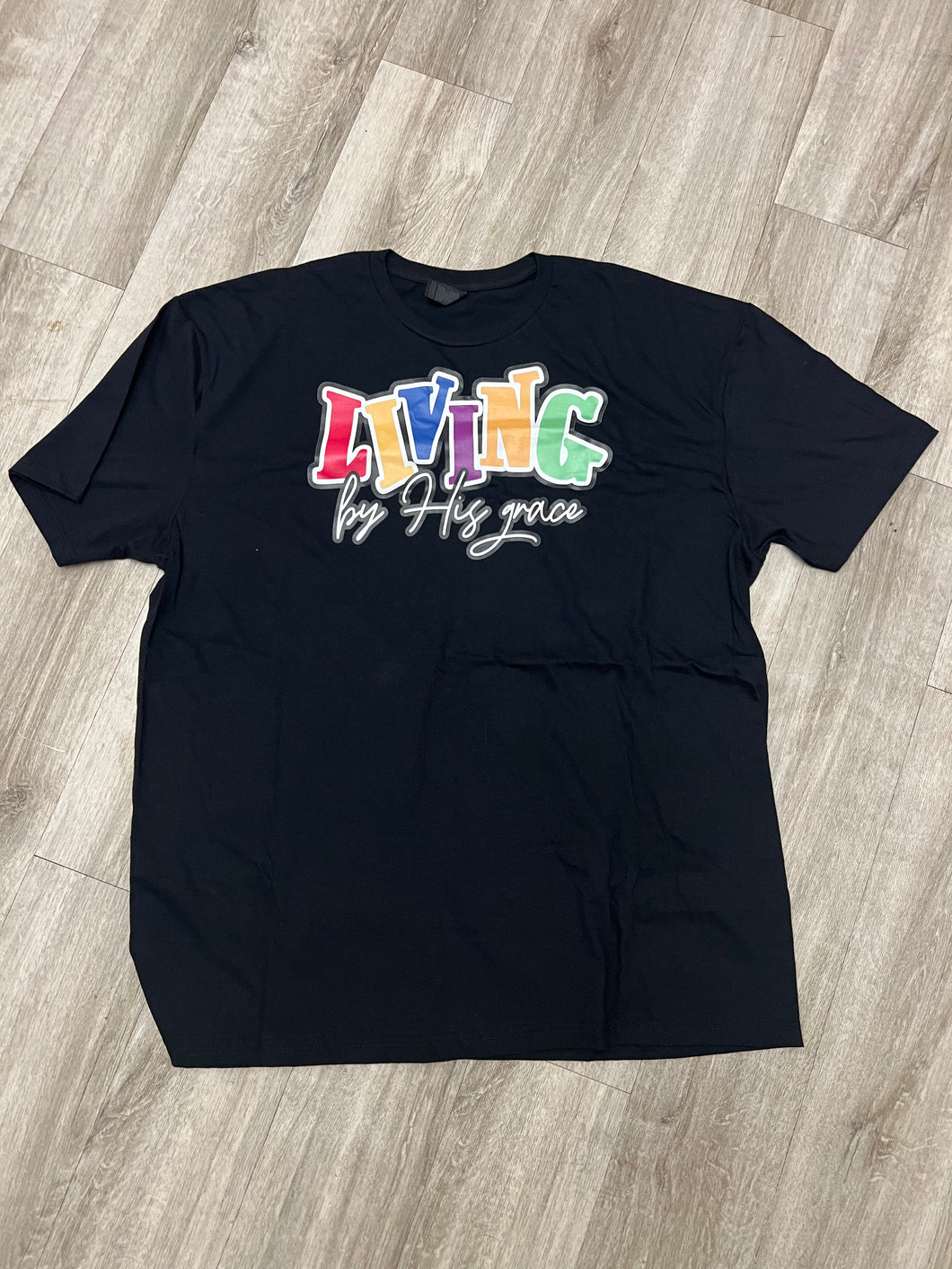 90's Sitcom Style Tee: Living by His Grace