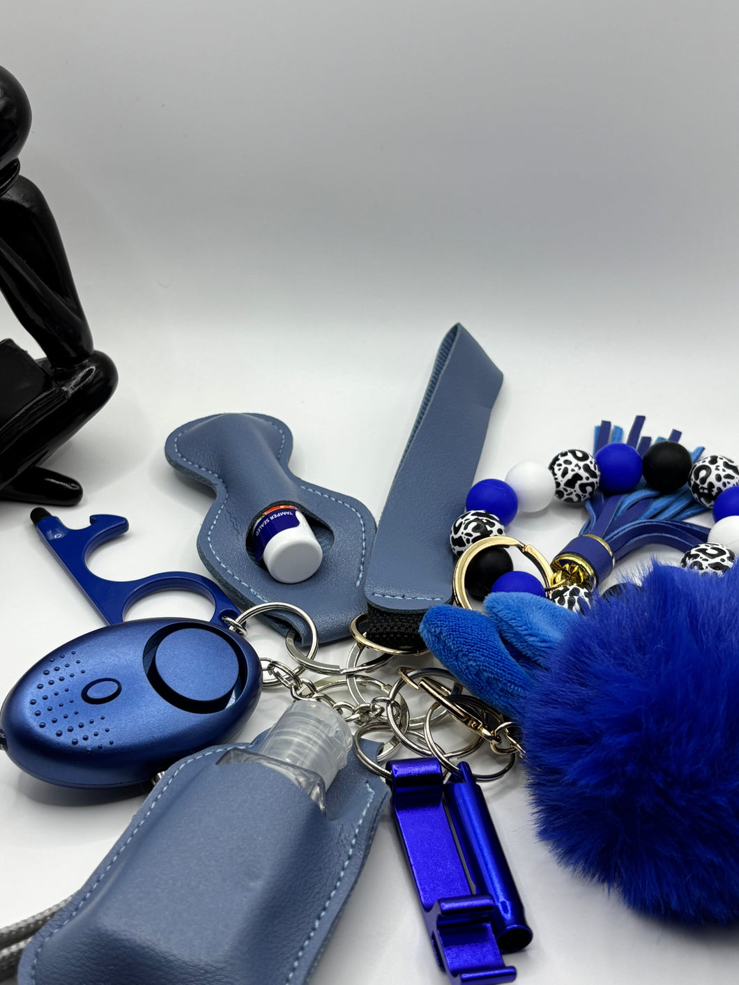 Royal Blue Bunny Keychain