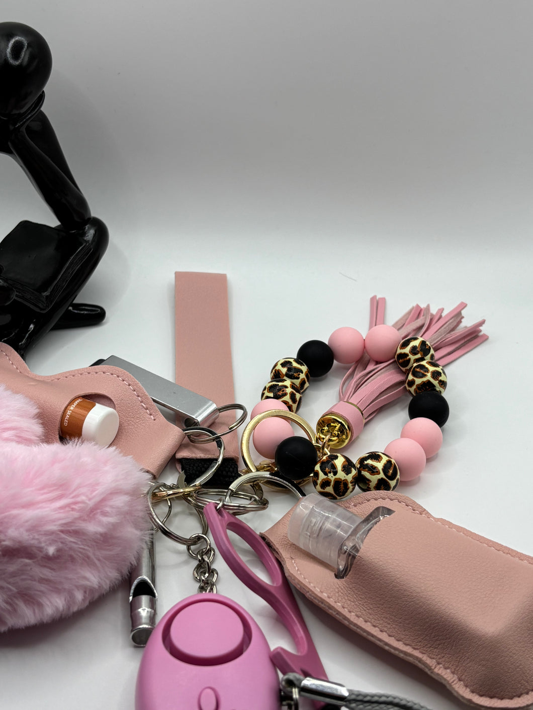 Pink Heart Keychain