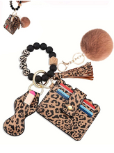 Load image into Gallery viewer, Leopard Wallet Wristlet
