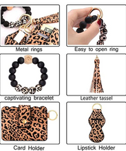 Load image into Gallery viewer, Leopard Wallet Wristlet
